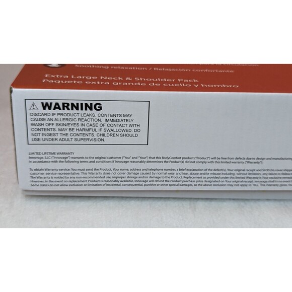 Body Comfort Reusable Therapeutic Heat Pack Extra Large Neck & Shoulder Pack New - Picture 12 of 16